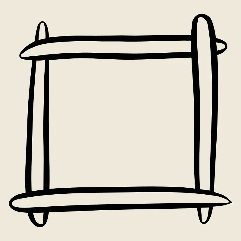 Decorative frame / picture frame. Template.