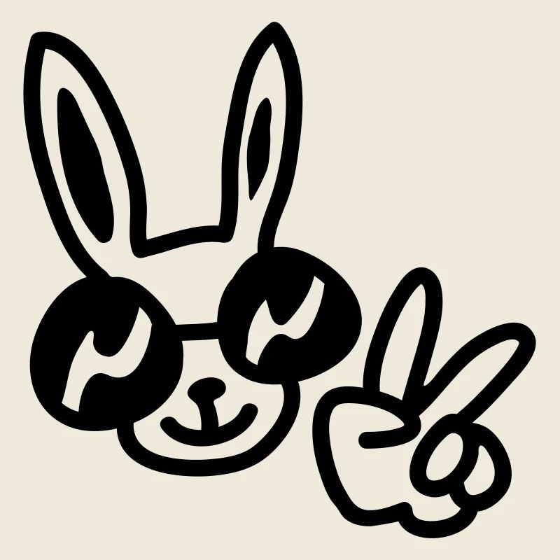 cooler Hase - line
