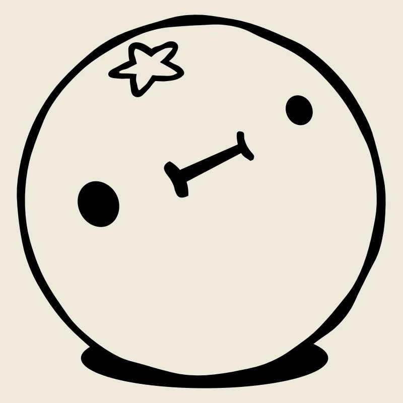 Cute Kawaii Orange Citrus Derp Face