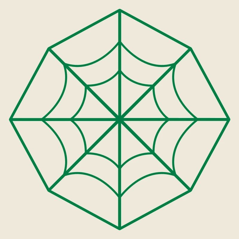 Unregelmäßiges Spinnennetz