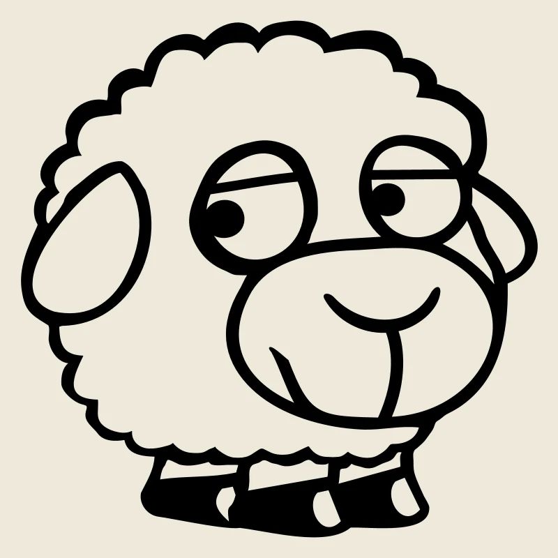Mouton Triste Timide Introverti Malheureux