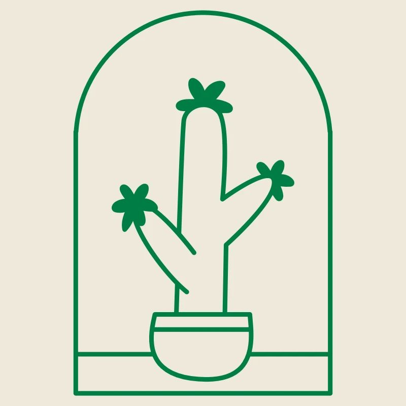 Cactus mignon dans un pot debout