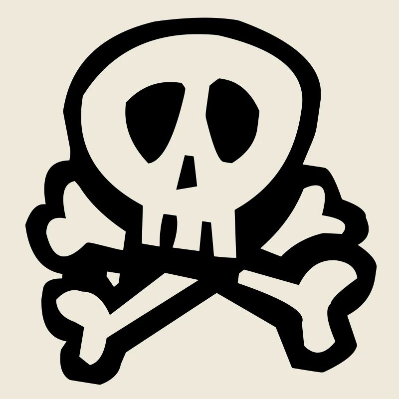 Cartoon crâne de pirate