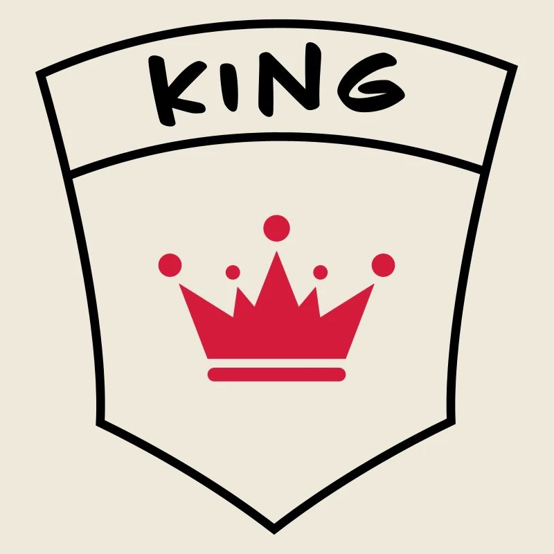King sur poche de poitrine