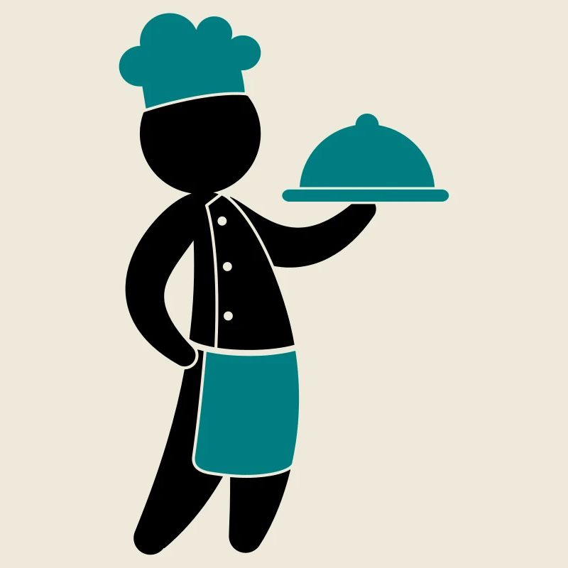 A gourmet chef serves guests
