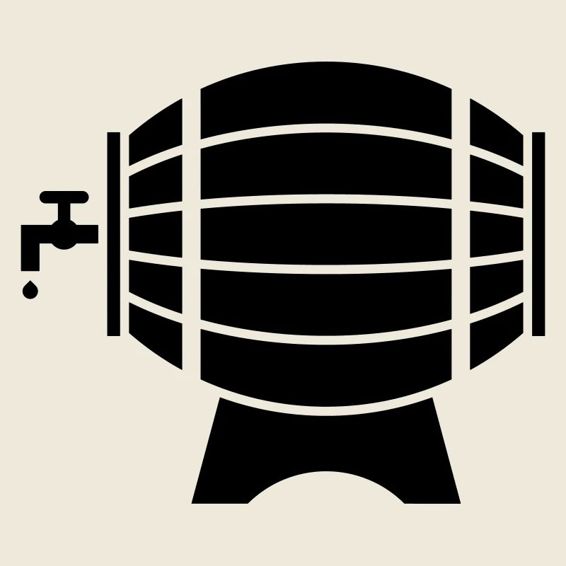 Bierfass / Weinfass / Fass (Black)