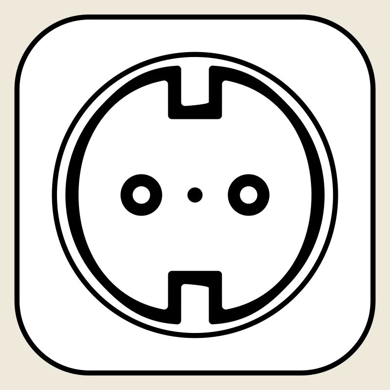 Symbole de prise électrique Électricien