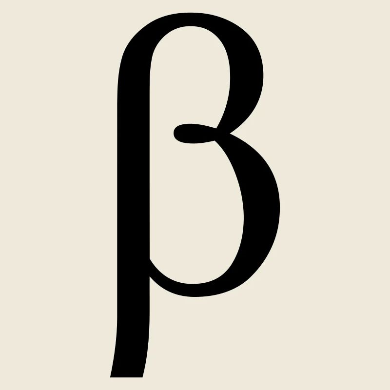 Beta griechischen Buchstaben