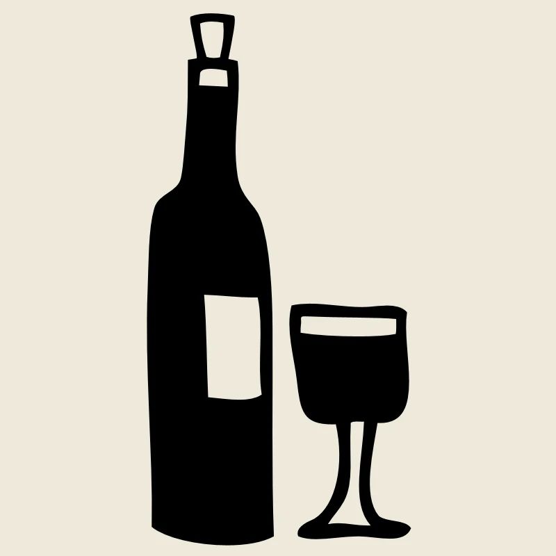 glas und flasche voll