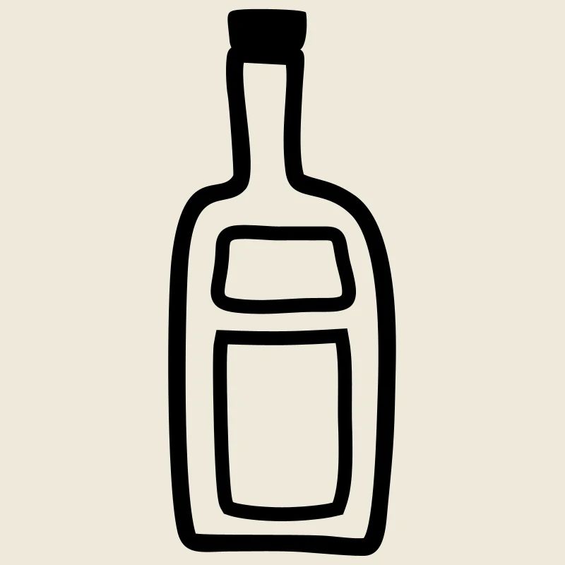Flasche Alkohol