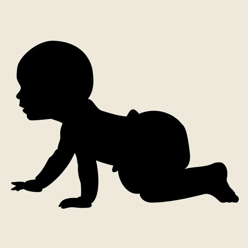 Baby Shadow A - 1 color vector