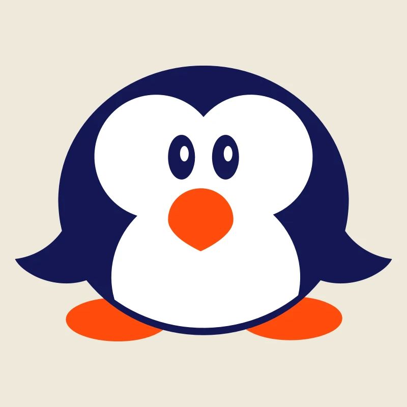 Pingouin mignon bambin enfant poussin bébé heureux