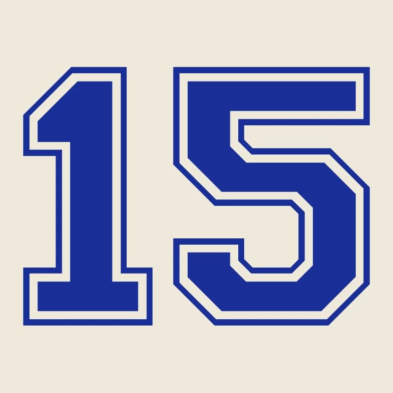 15 - Nummer - Zahl