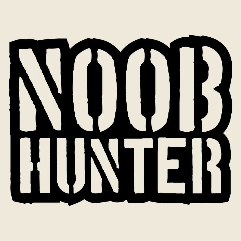Shooter Noob Hunter Logo Design
