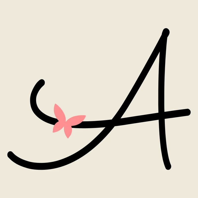 Buchstabe A Anfangsbuchstabe Schmetterling