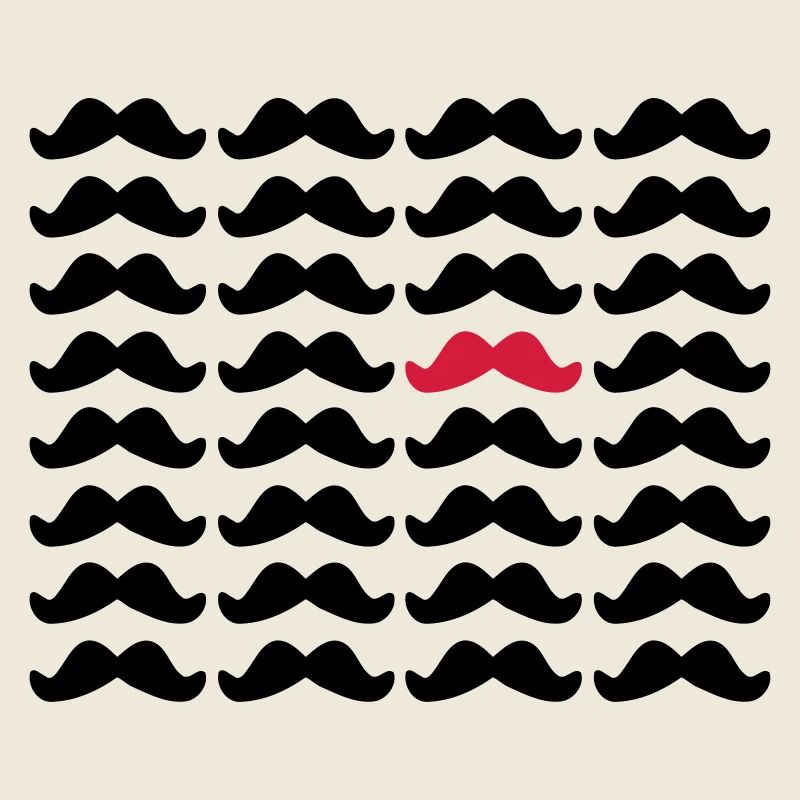 Mustache Moustache "Be Different" 2c