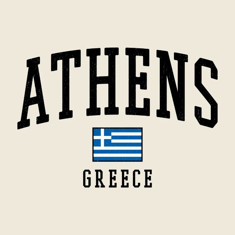 Motif du drapeau d’Athènes en Grèce graphique