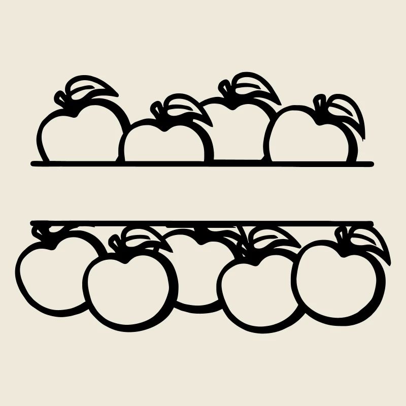 Bannière de pommes transparente