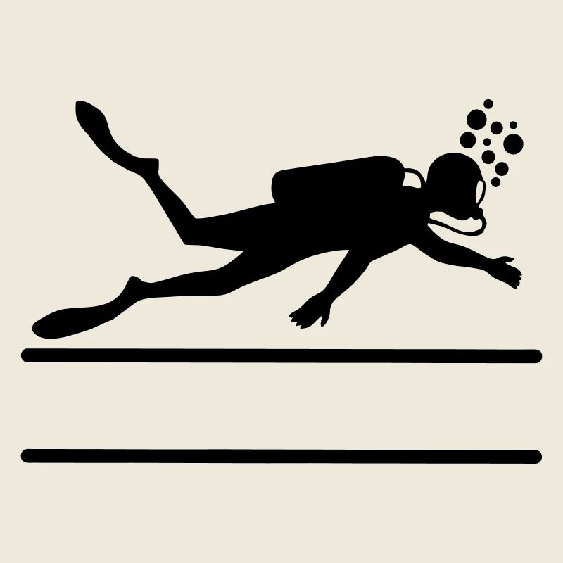 Logo sous-marin de plongeur