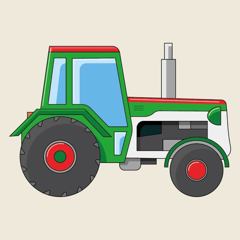 Grüner Traktor