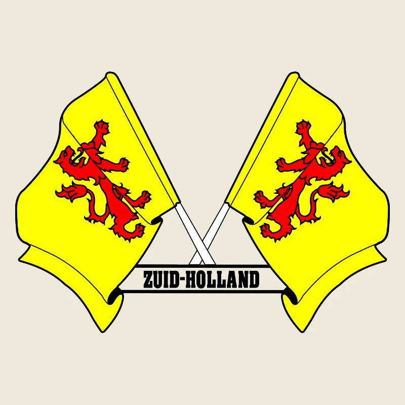 Zwei Flaggen mit dem Text SOUTH HOLLAND