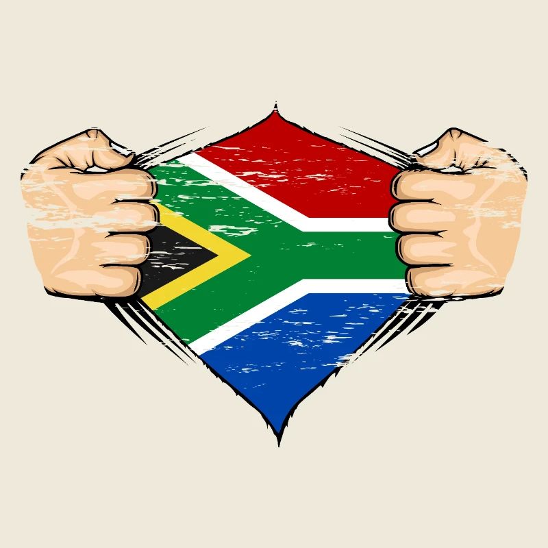 Drapeau de l’Afrique du Sud utilisé