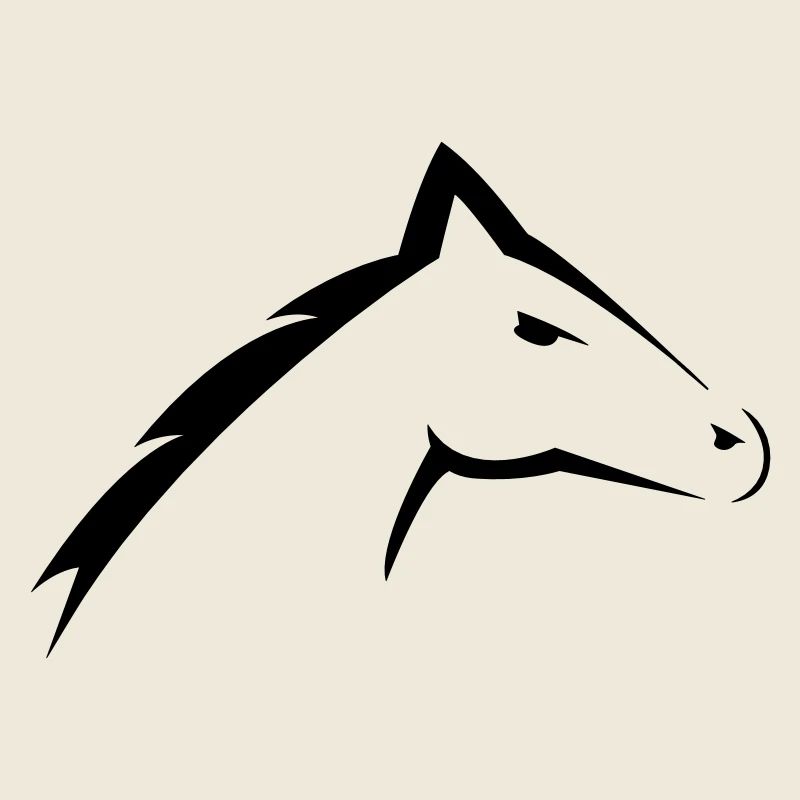 Tête de cheval | Conception de silhouette de tête de cheval