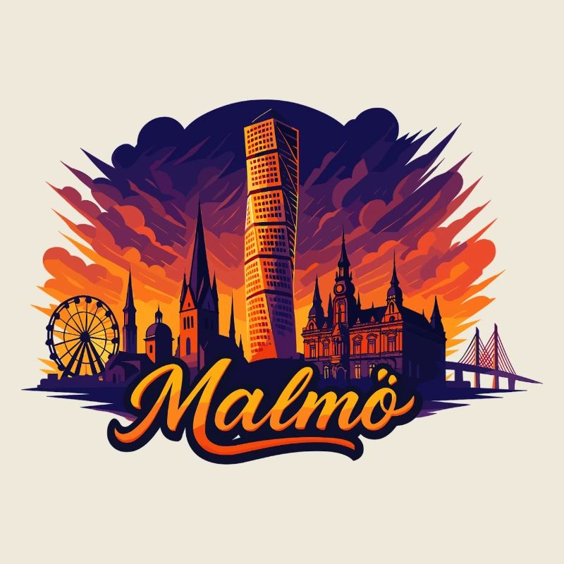 Malmö Stadt Schweden cool episch Geschenk