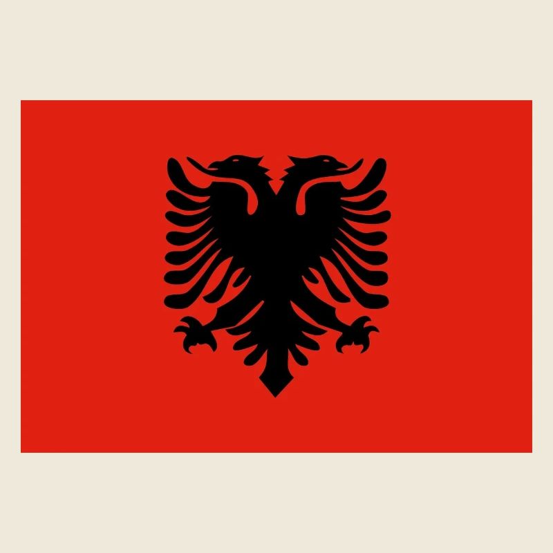 Conception du drapeau de l’aigle albanais