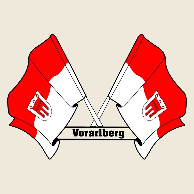 Vorarlberg Flags with Text