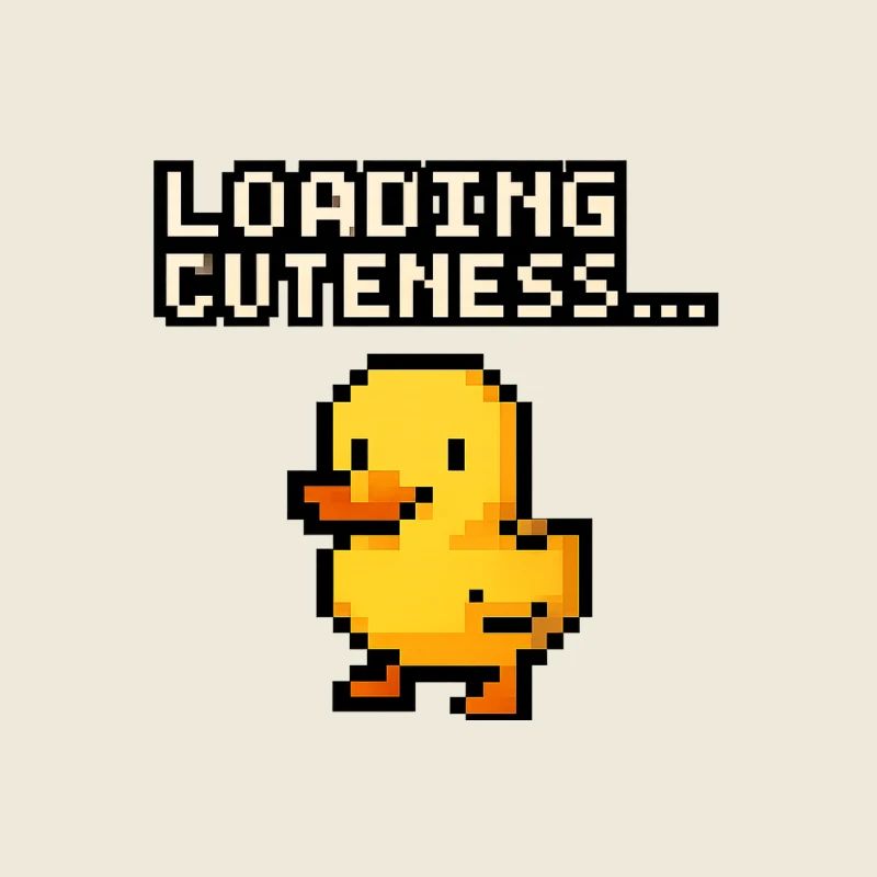 Mignonnerie du chargement du Pixel Duck