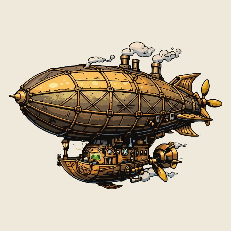 Steampunk Luftschiff Zeppelin