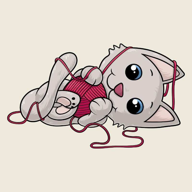 Süße Comic Katze