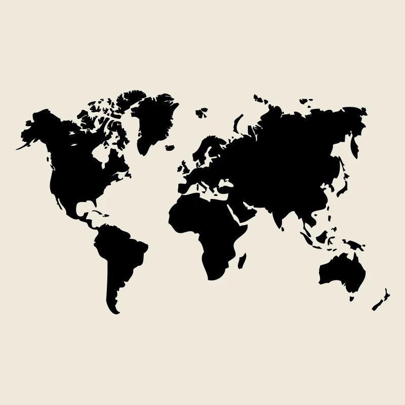 Welt travel world trip map retro