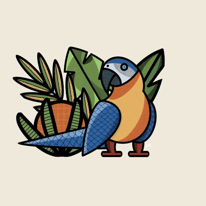 Parrot Macau Macao tropical ararauna
