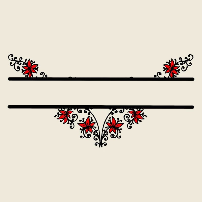 Bannière décorative de fleur