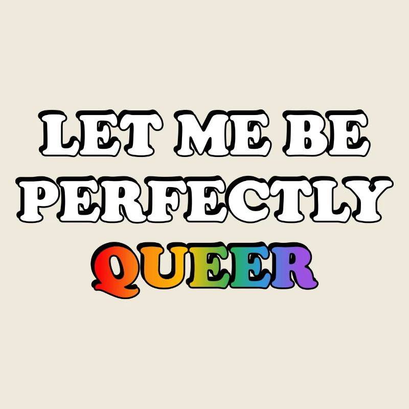 Lass mich perfekt queer sein Regenbogen