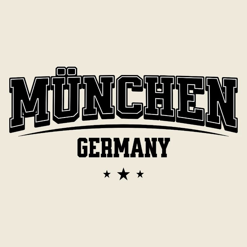 München Germany Schriftzug