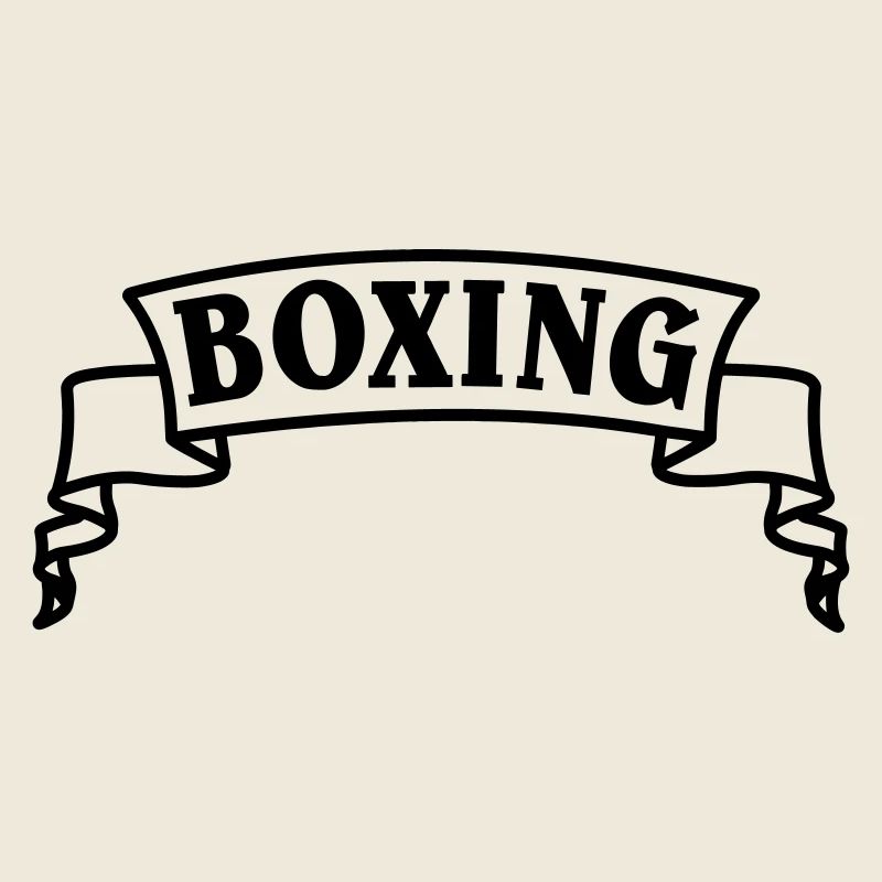 Texte de boxe en fanion ou bannière