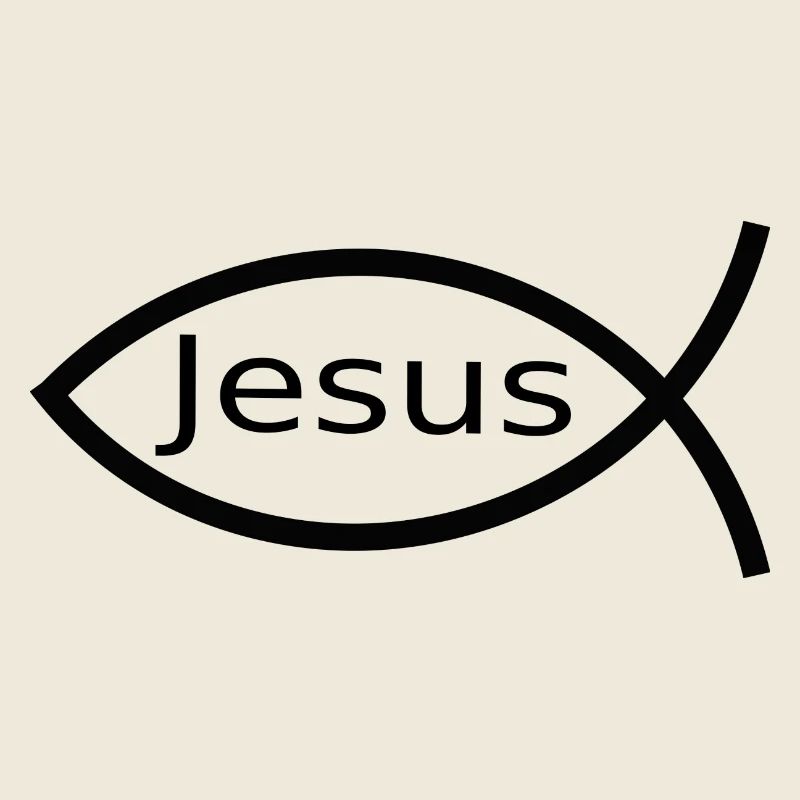 Jesus fish black Ichthys fish fish