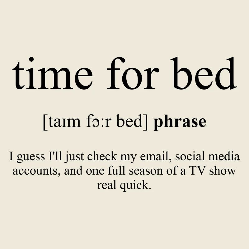 Time For Bed (Bettzeit) Definition Dictionary