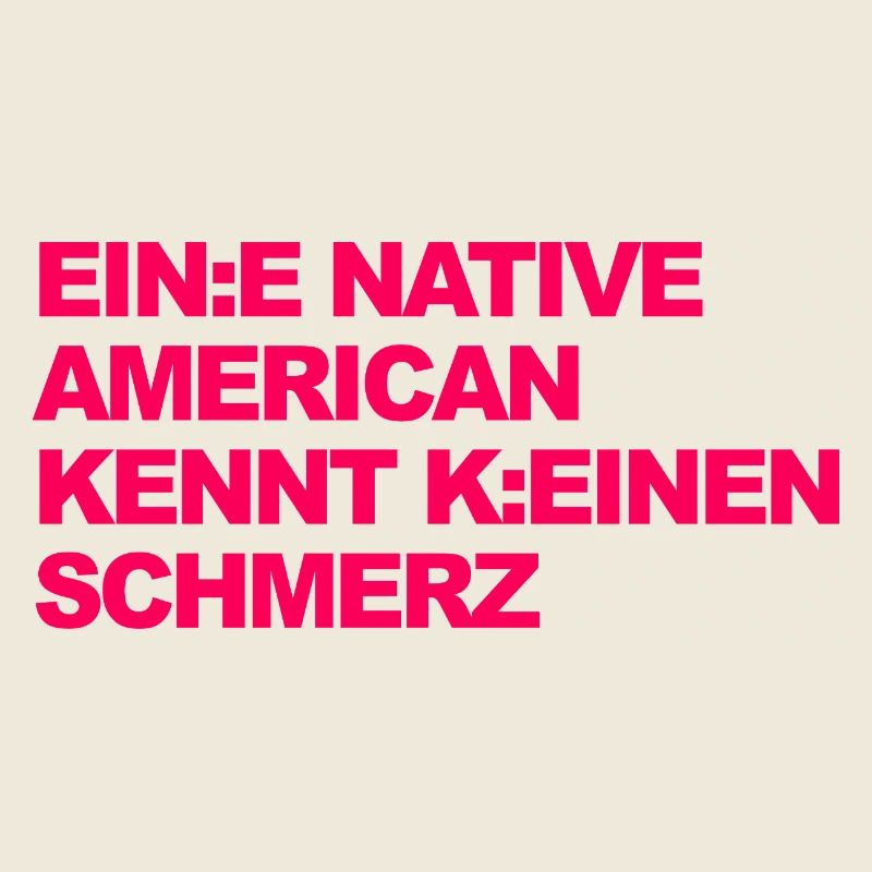 WOKE SATIRE: Ein Indianer kennt keinen Schmerz