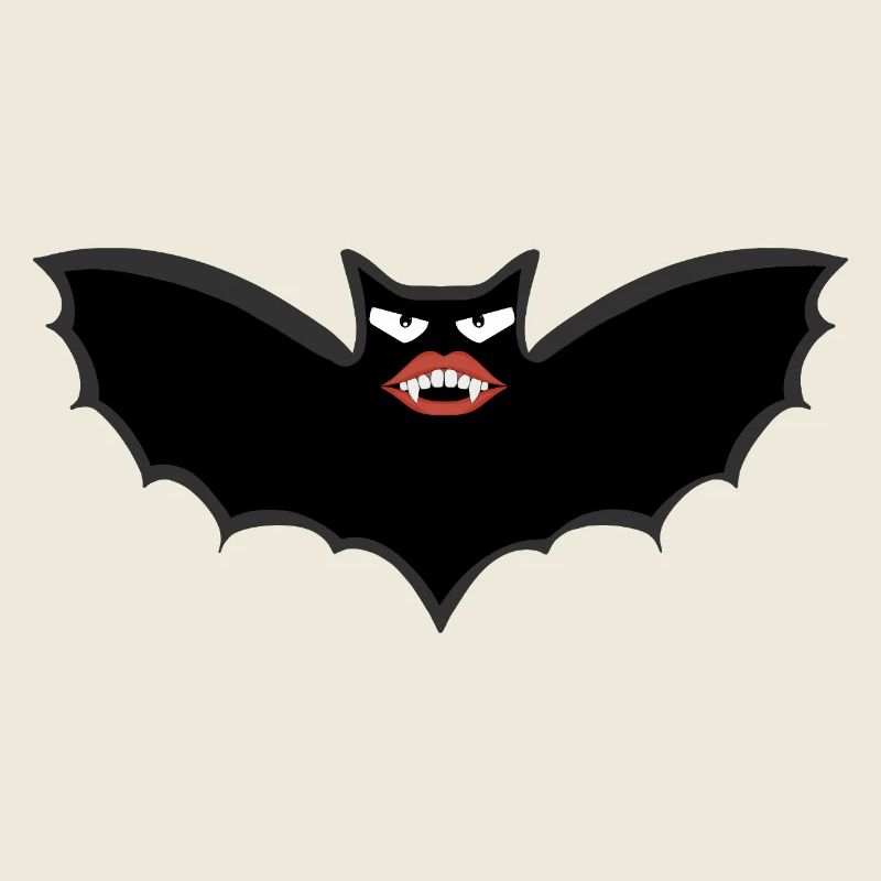 Gothic Vampire bat with huge lips