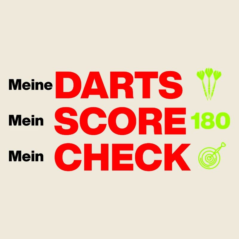 My darts, my score, my check