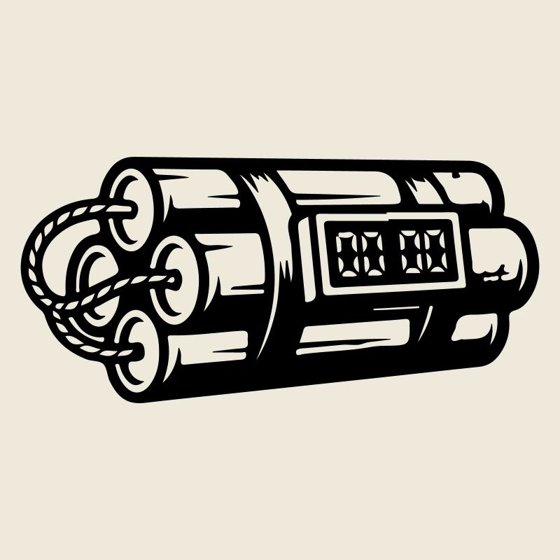 Zeitbombe Sprengstoff Dynamit