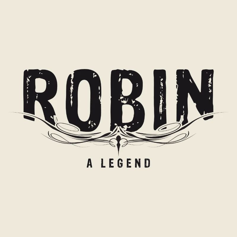 ROBIN A LEGEND verziert