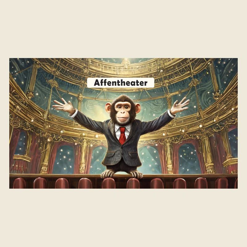 Pun ambiguous expression – Affentheater (farce)