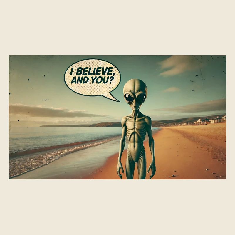 Alien sur la plage
