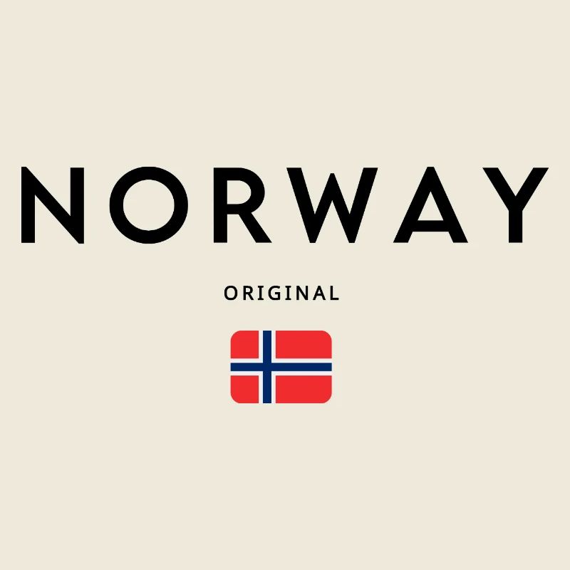 Norwegischer Stolz, minimalistisches, elegantes Design