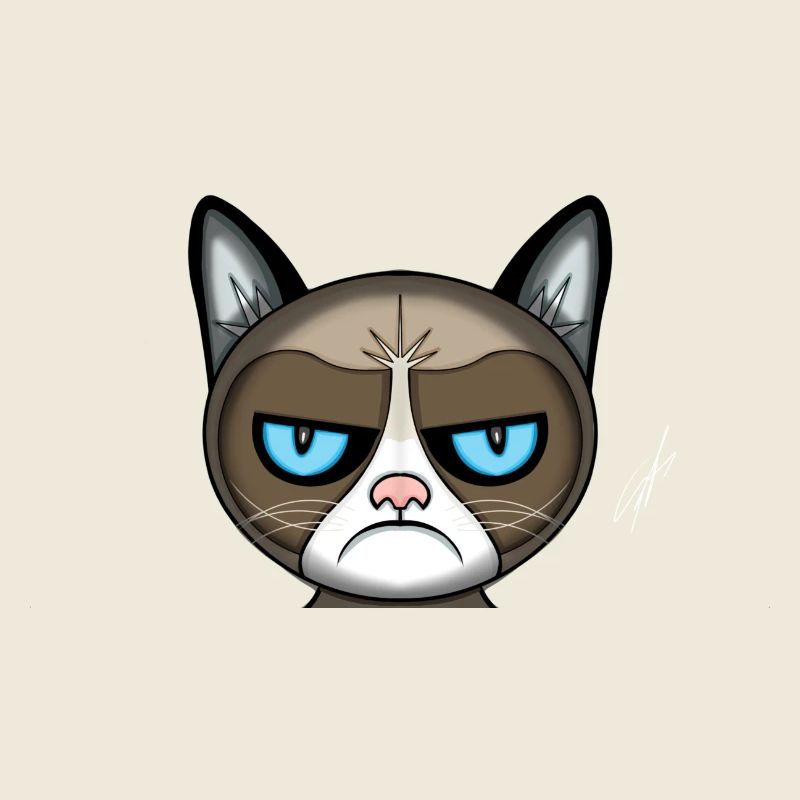 böse Katze